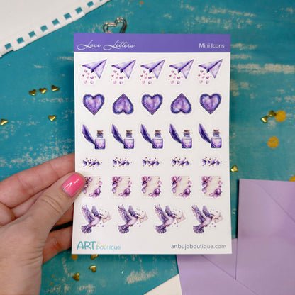 Love Letters Mini Icons Cute Valentine's Day Stickers