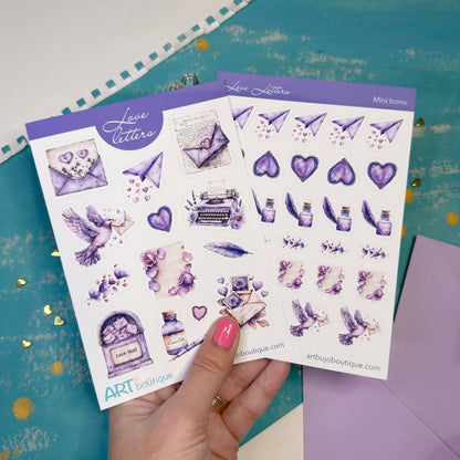 Love Letters Mini Icons Cute Valentine's Day Stickers