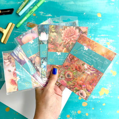 Magic Garden Washi Decorative Papers Set of 2 Sheets