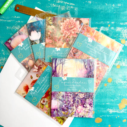 Magic Garden Washi Decorative Papers Set of 2 Sheets