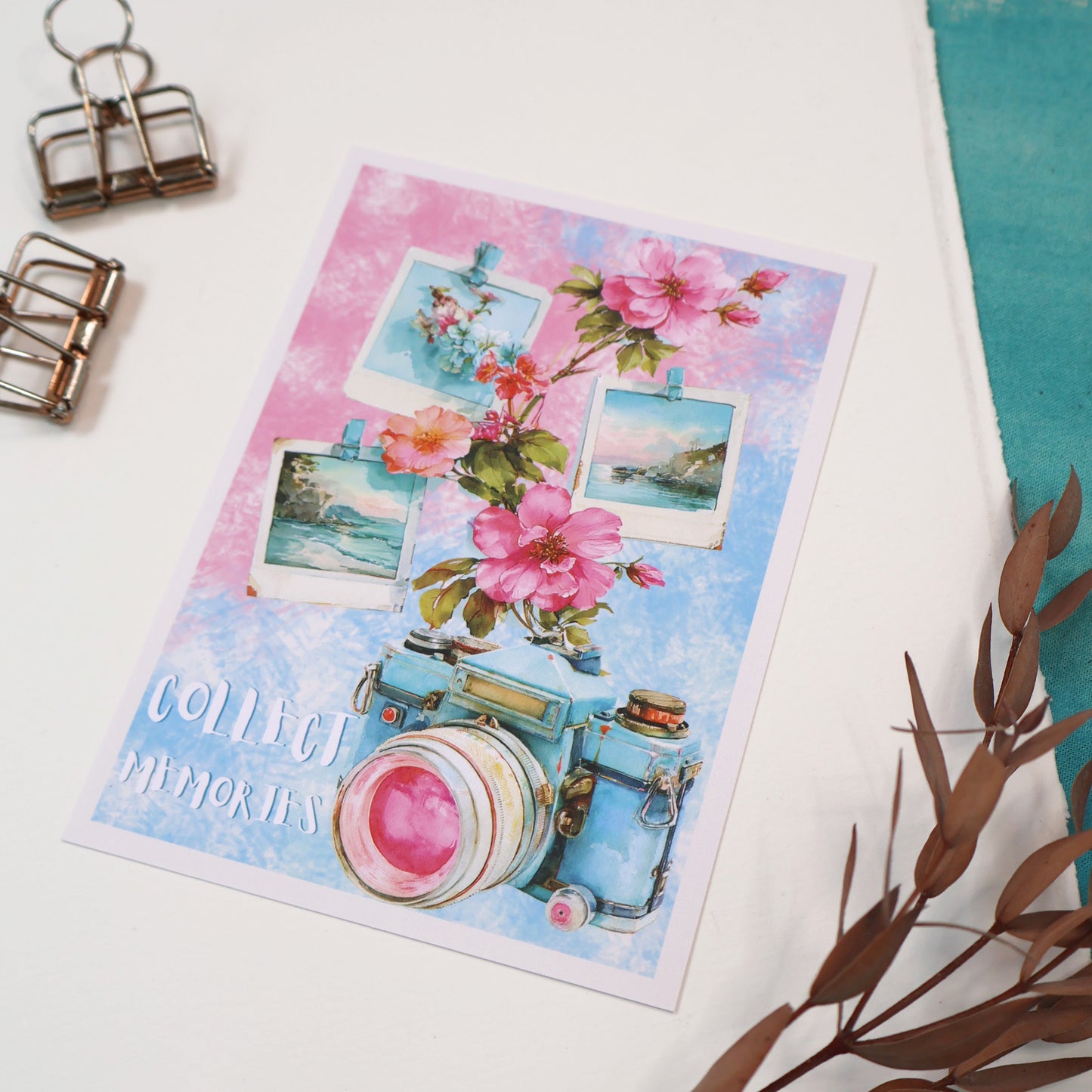 Collect Memories Summer Greeting Card