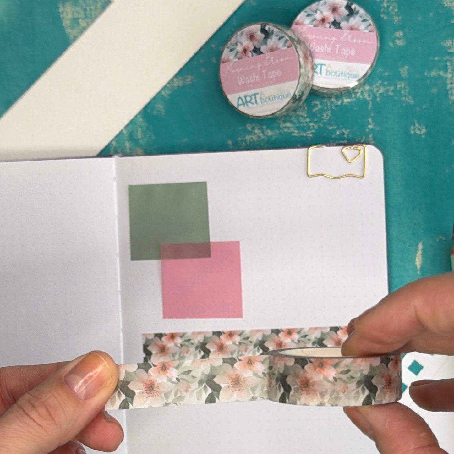 Morning Bloom Washi Tape 15 mm - Floral Spring Washi Tape