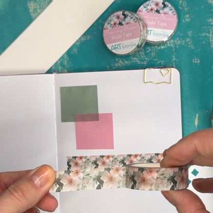 Morning Bloom Washi Tape 15 mm - Floral Spring Washi Tape