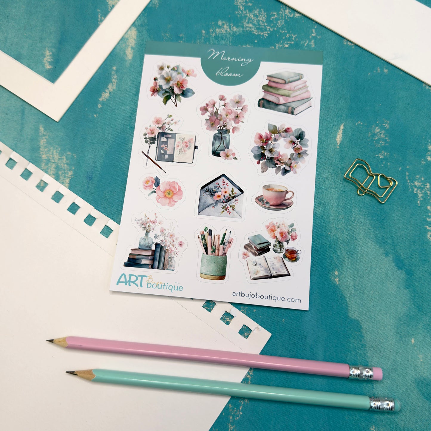 Morning Bloom Decorative Sticker Sheet