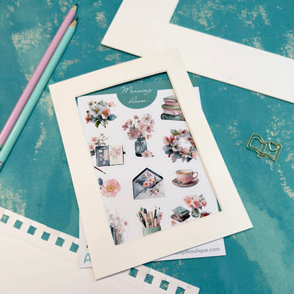 Morning Bloom Decorative Sticker Sheet