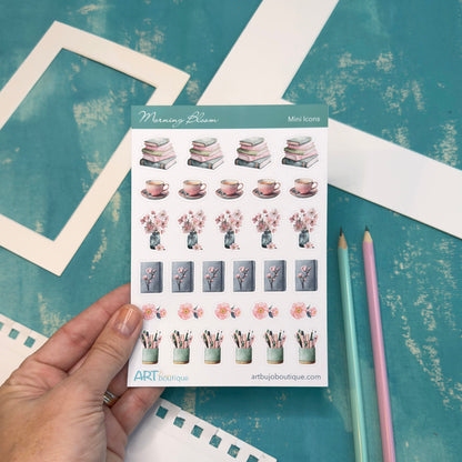 Morning Bloom Mini Icons Floral Spring Stickers