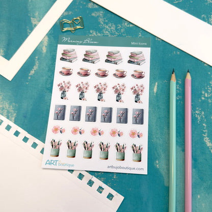 Morning Bloom Mini Icons Floral Spring Stickers