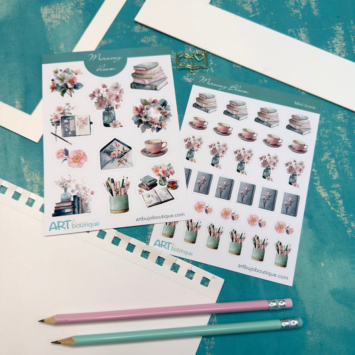 Morning Bloom Mini Icons Floral Spring Stickers