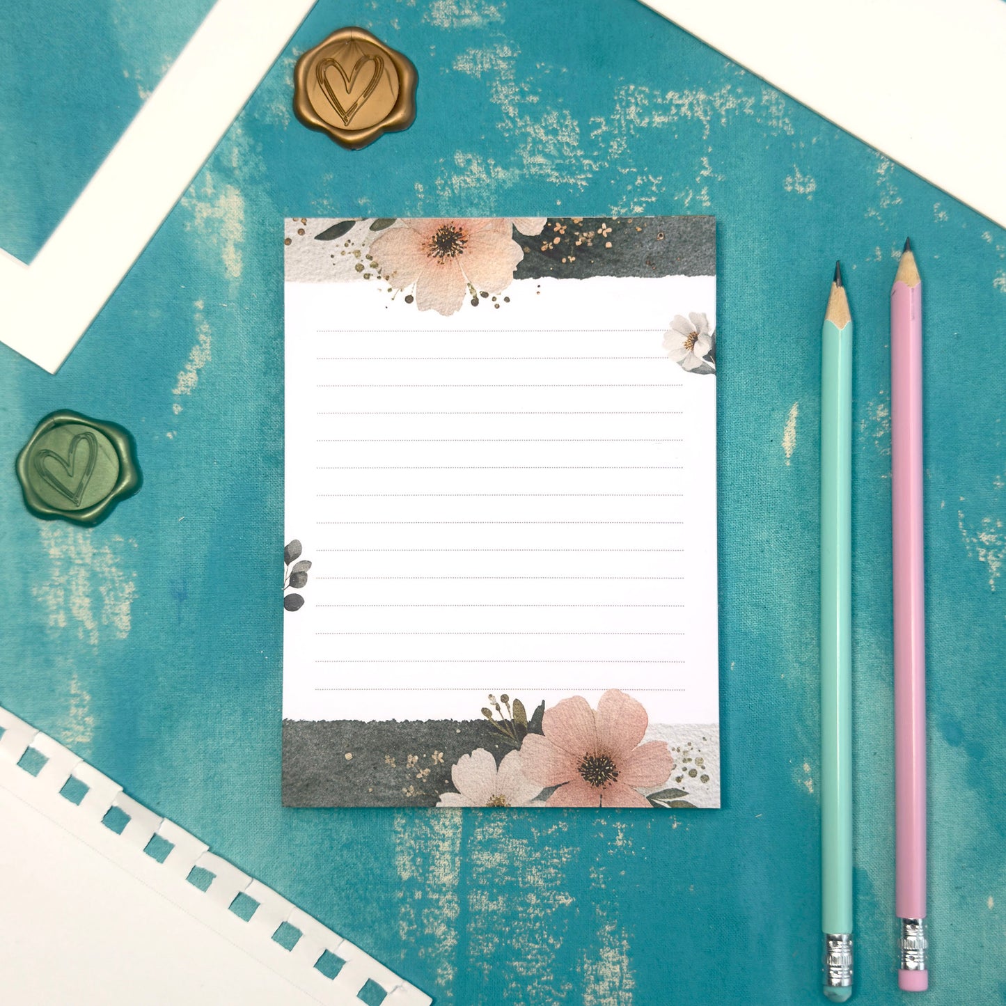 Morning Bloom Illustrated Floral Notepad A6