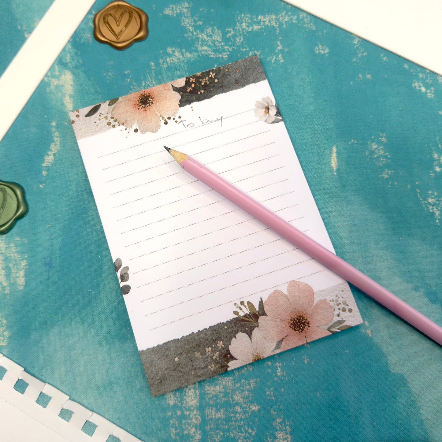 Morning Bloom Illustrated Floral Notepad A6