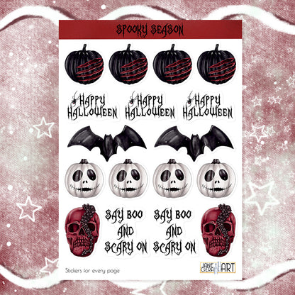 Happy Halloween sticker sheet