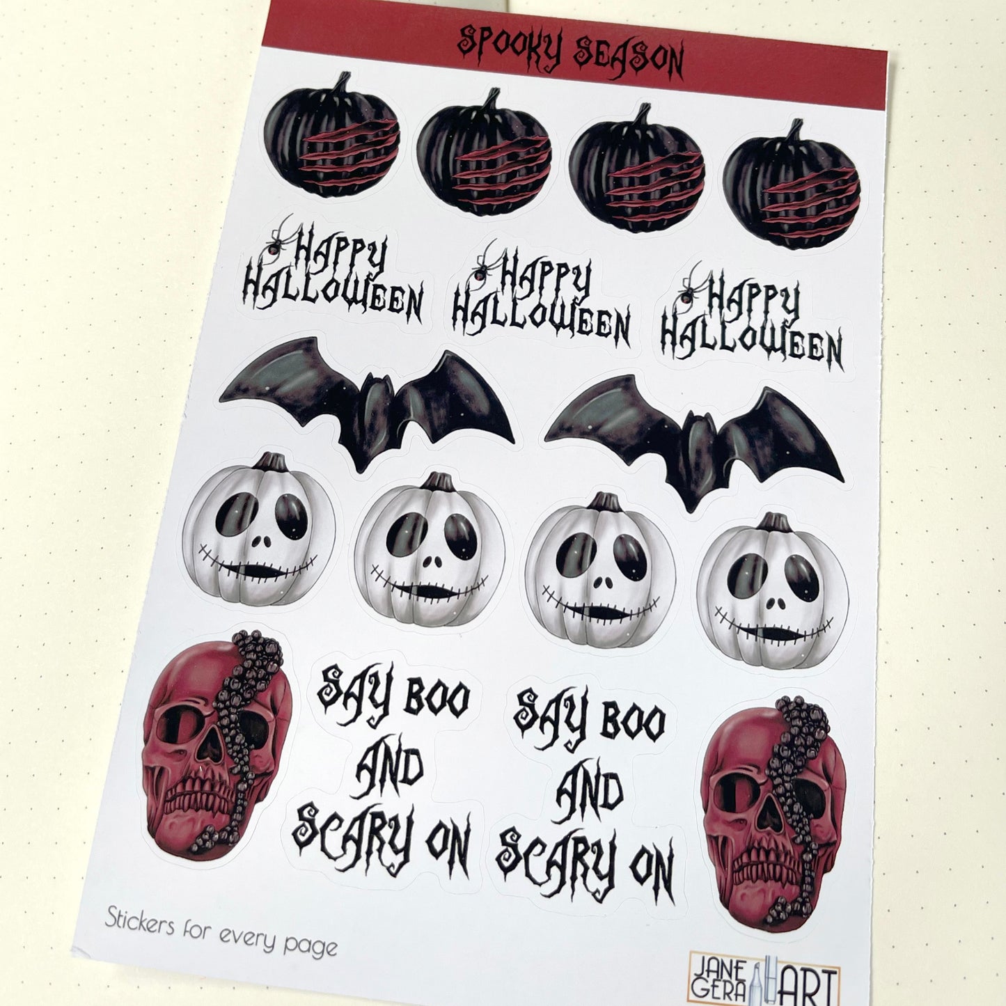 Happy Halloween-stickervel