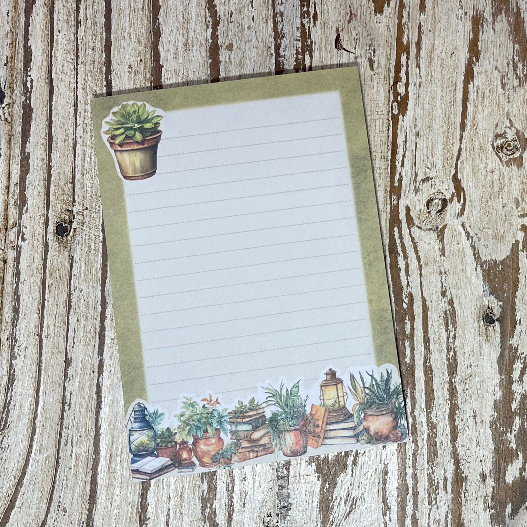 Cute stationery, notepad green