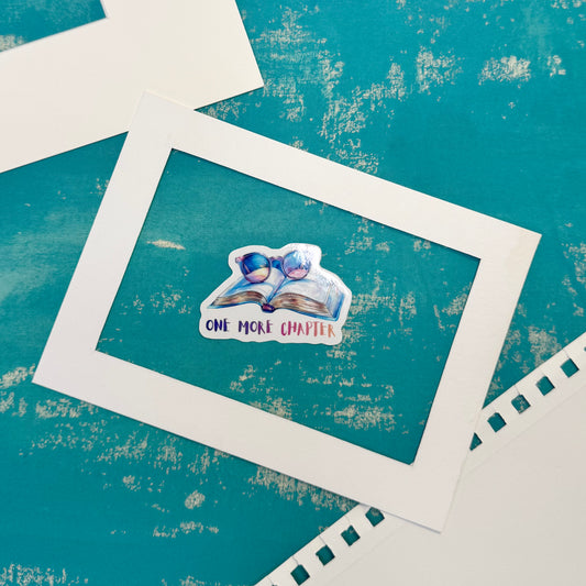 One More Chapter Vinyl Sticker - Durable Sticker for Laptop, Water Bottle, Notebook