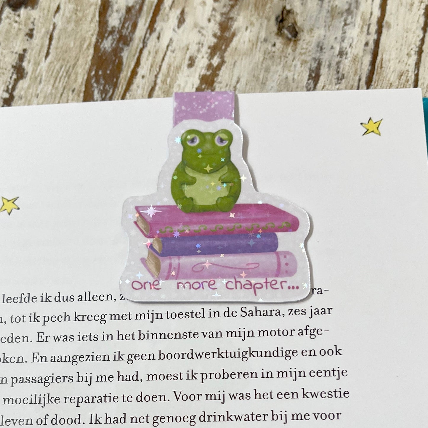 One More Chapter cute magnetic bookmark, bookish gift, book lover gift, cute bookmark, cute frog