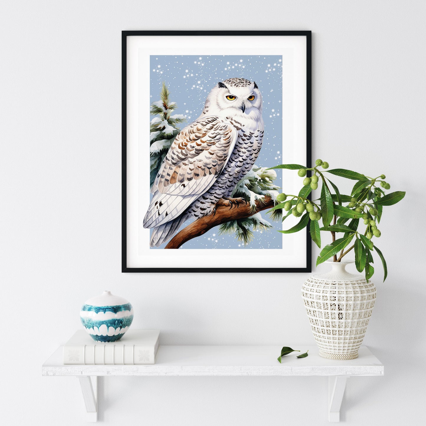 Snow Owl Art Print