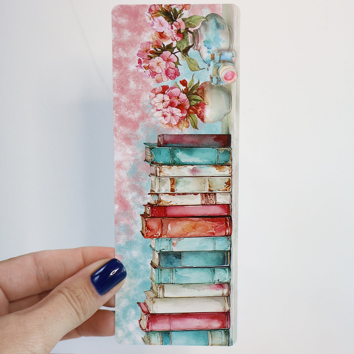 Summer Bookshelf Floral Bookmark