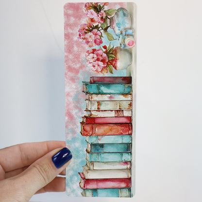 Summer Bookshelf Floral Bookmark