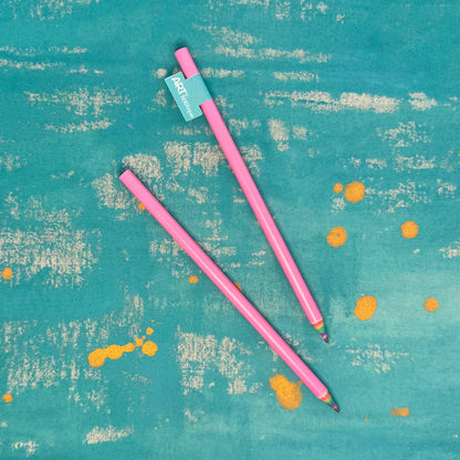 Rainbow Core Pencil - Pastel Aesthetic Stationery for Writing & Sketching