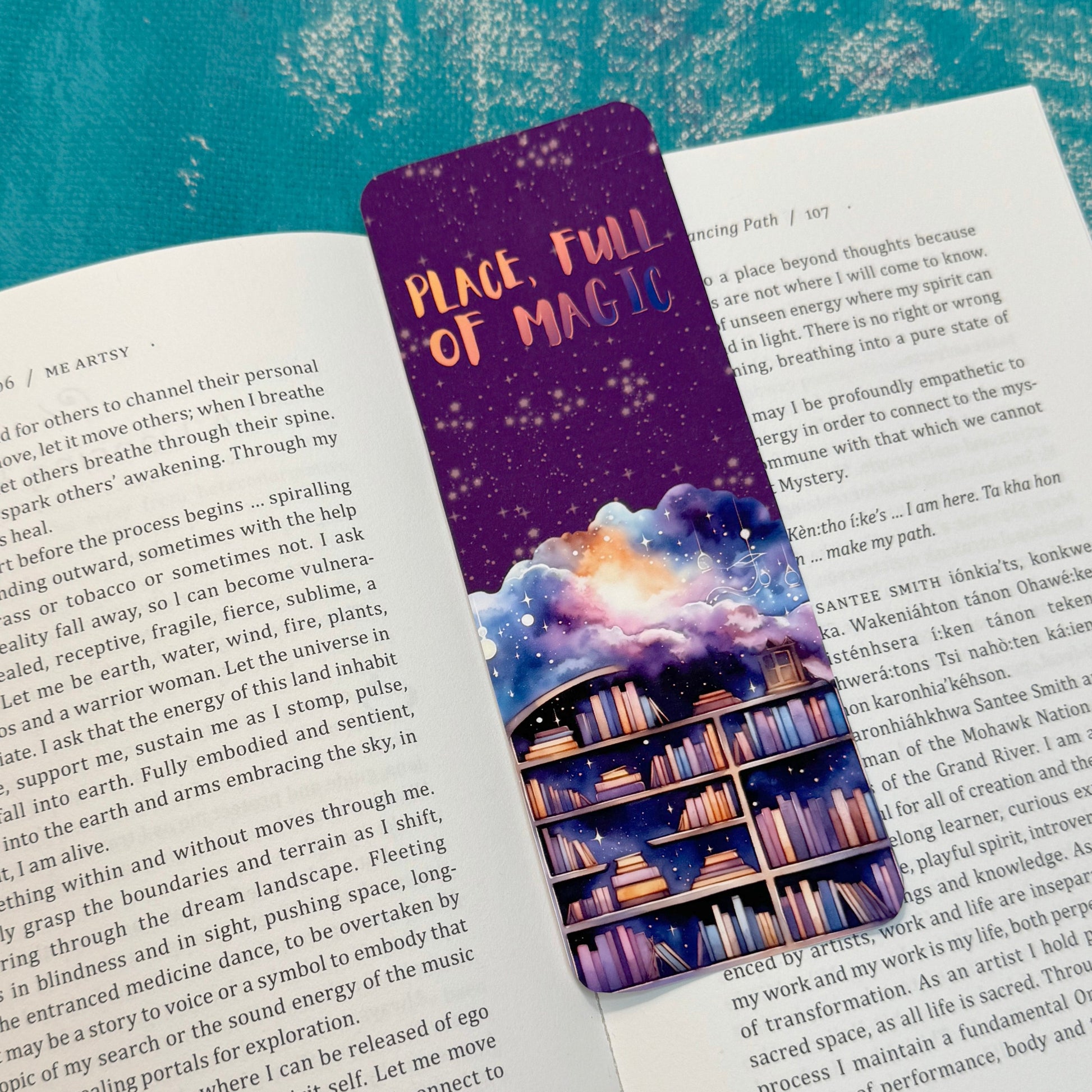 library bookmark, purple bookmark, book lover gift