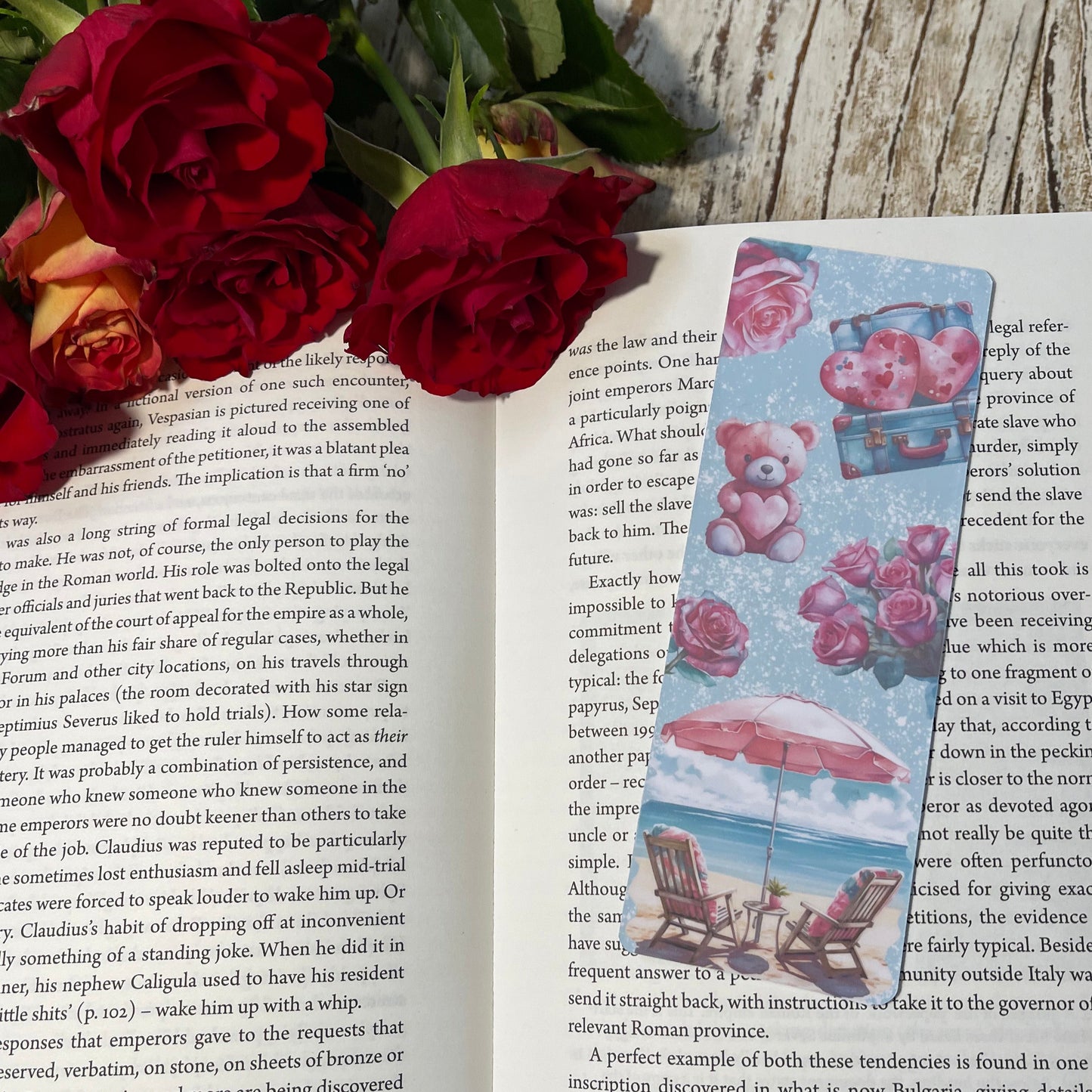 Romantic Holiday bookmark Valentine's Day Bookmark