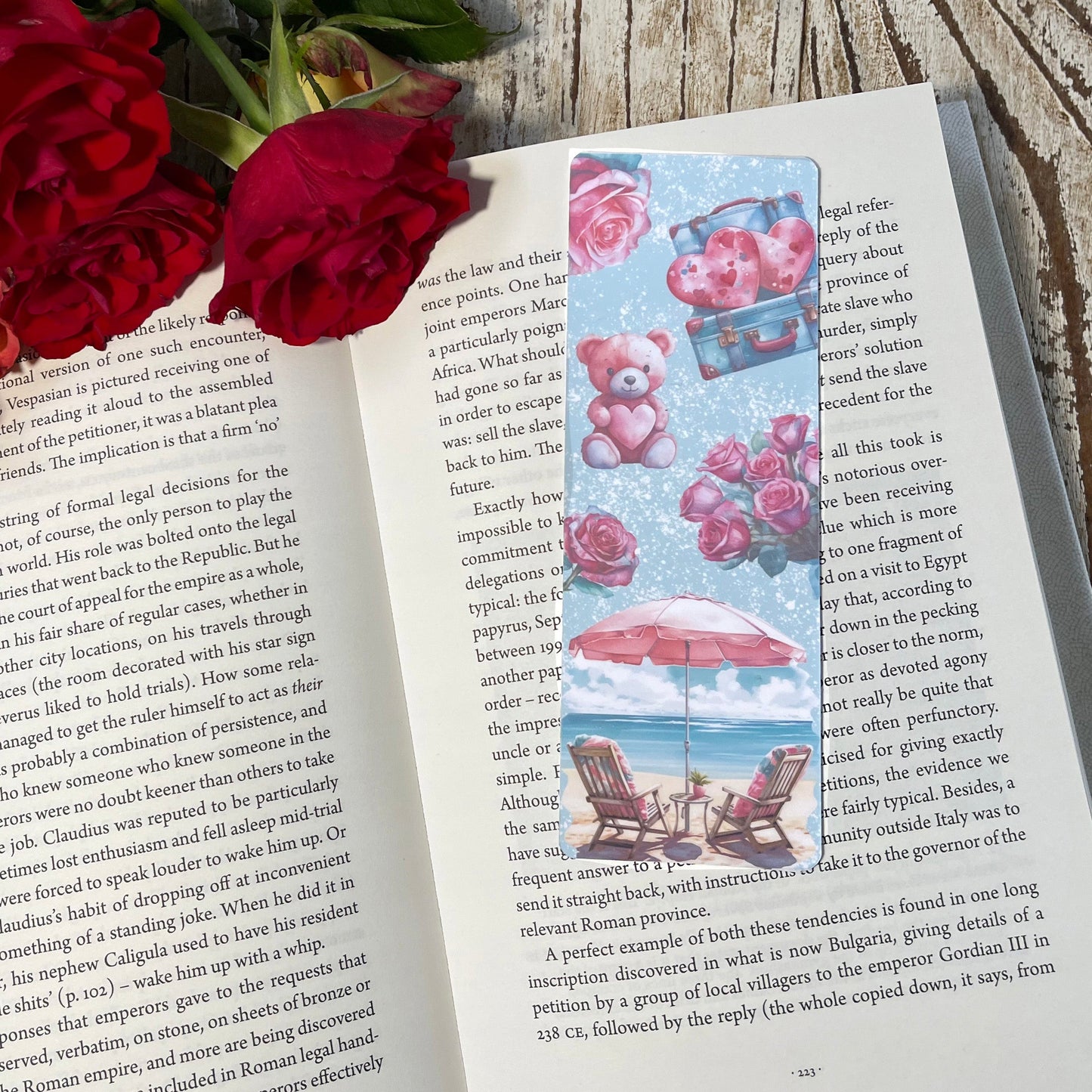 Romantic Holiday bookmark Valentine's Day Bookmark