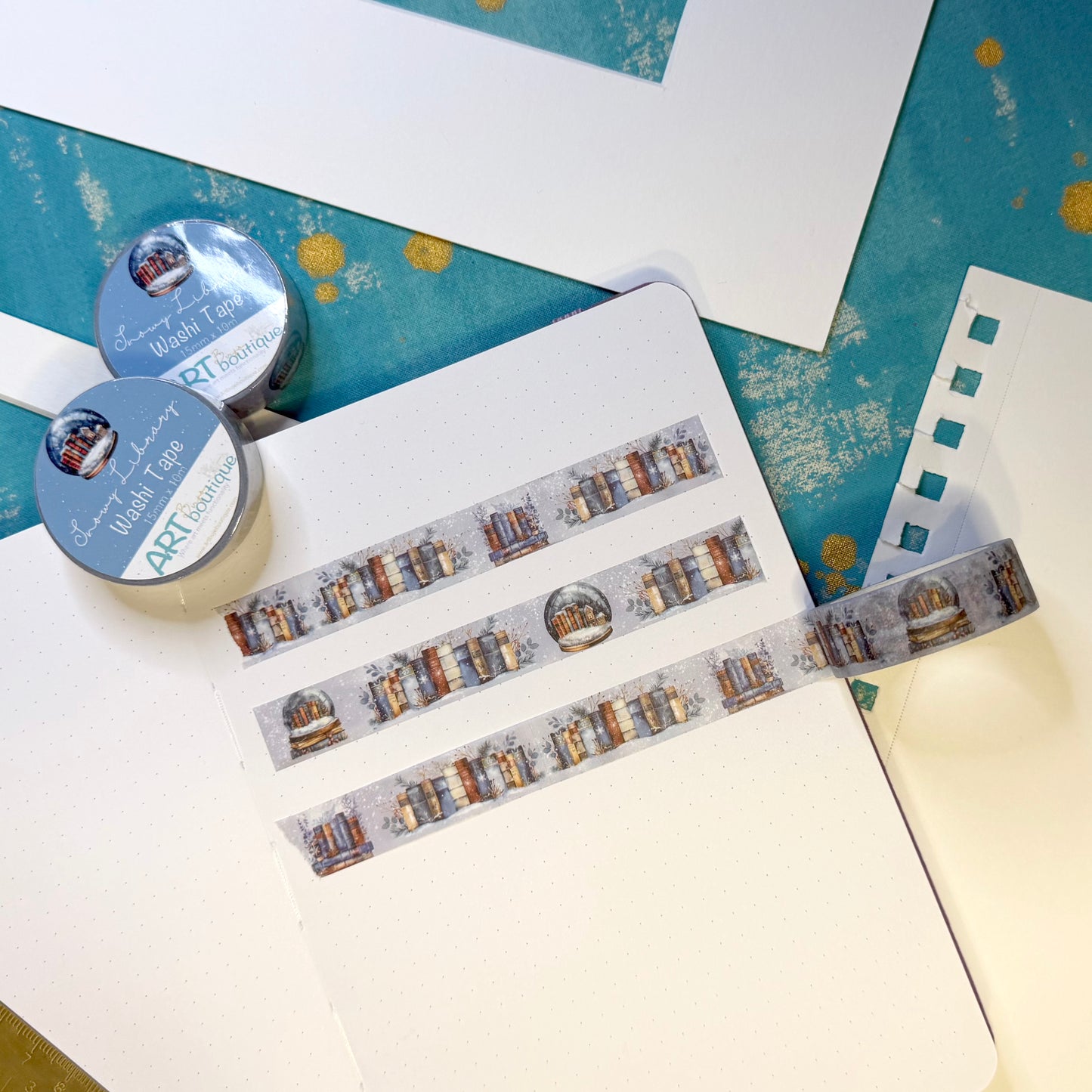 Snowy Library Washi Tape