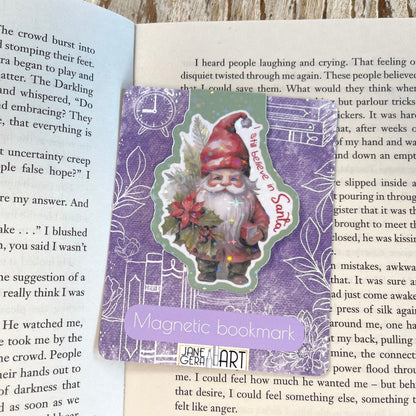 I still believe in Santa magnetic bookmark