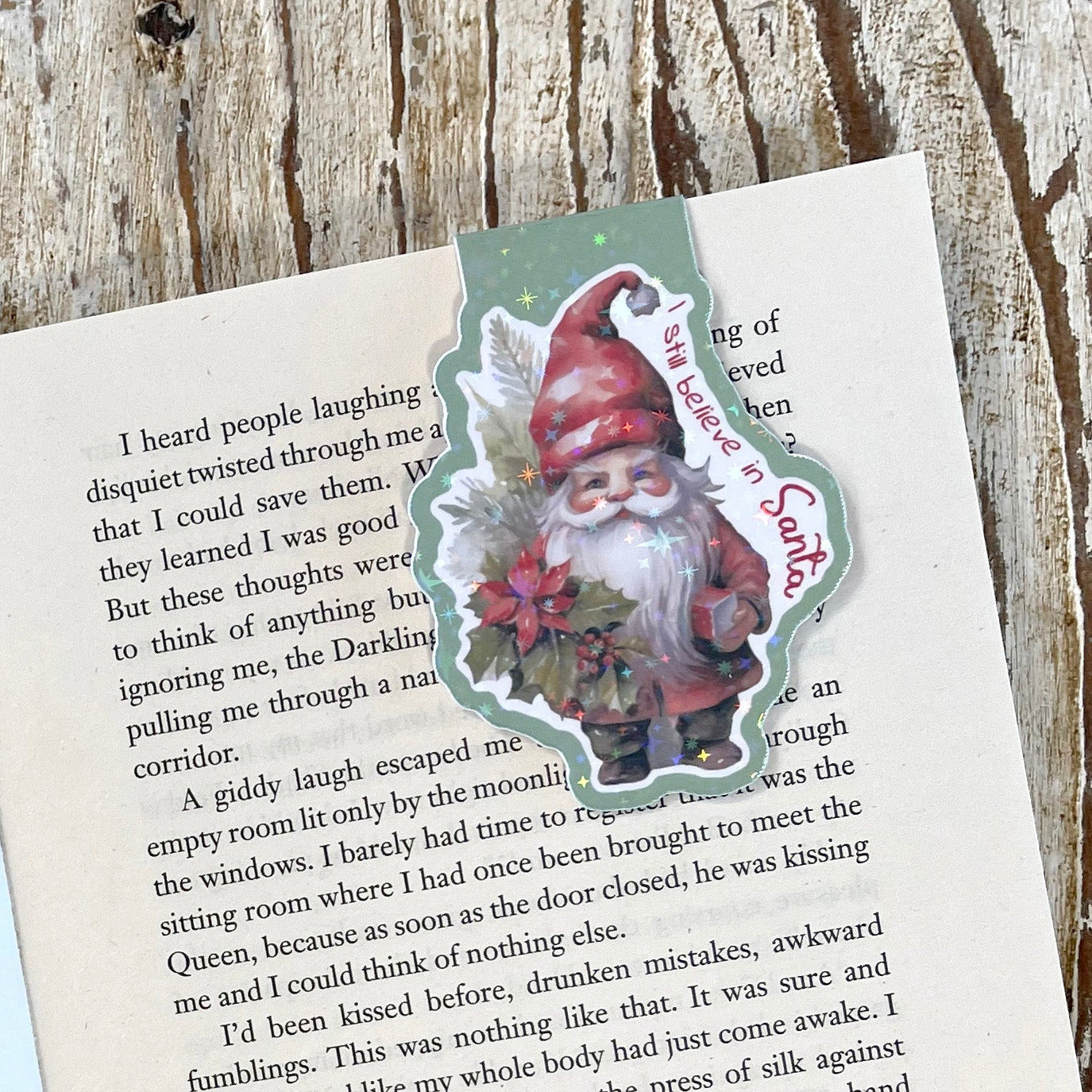 I still believe in Santa magnetic bookmark