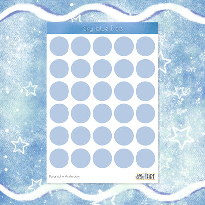 Single color dots stickers