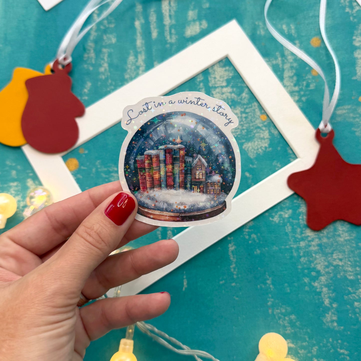 Snowy Library Planner Decorative Set - Stickers, Washi & Vinyls for Fall Journaling