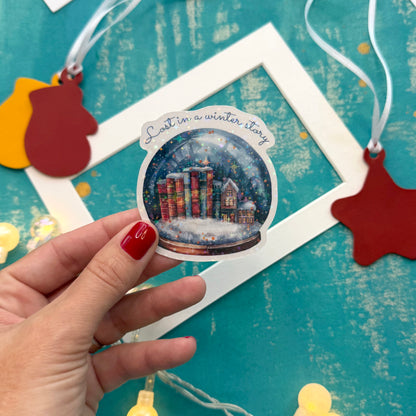 Snowy Library Planner Decorative Set - Stickers, Washi & Vinyls for Fall Journaling