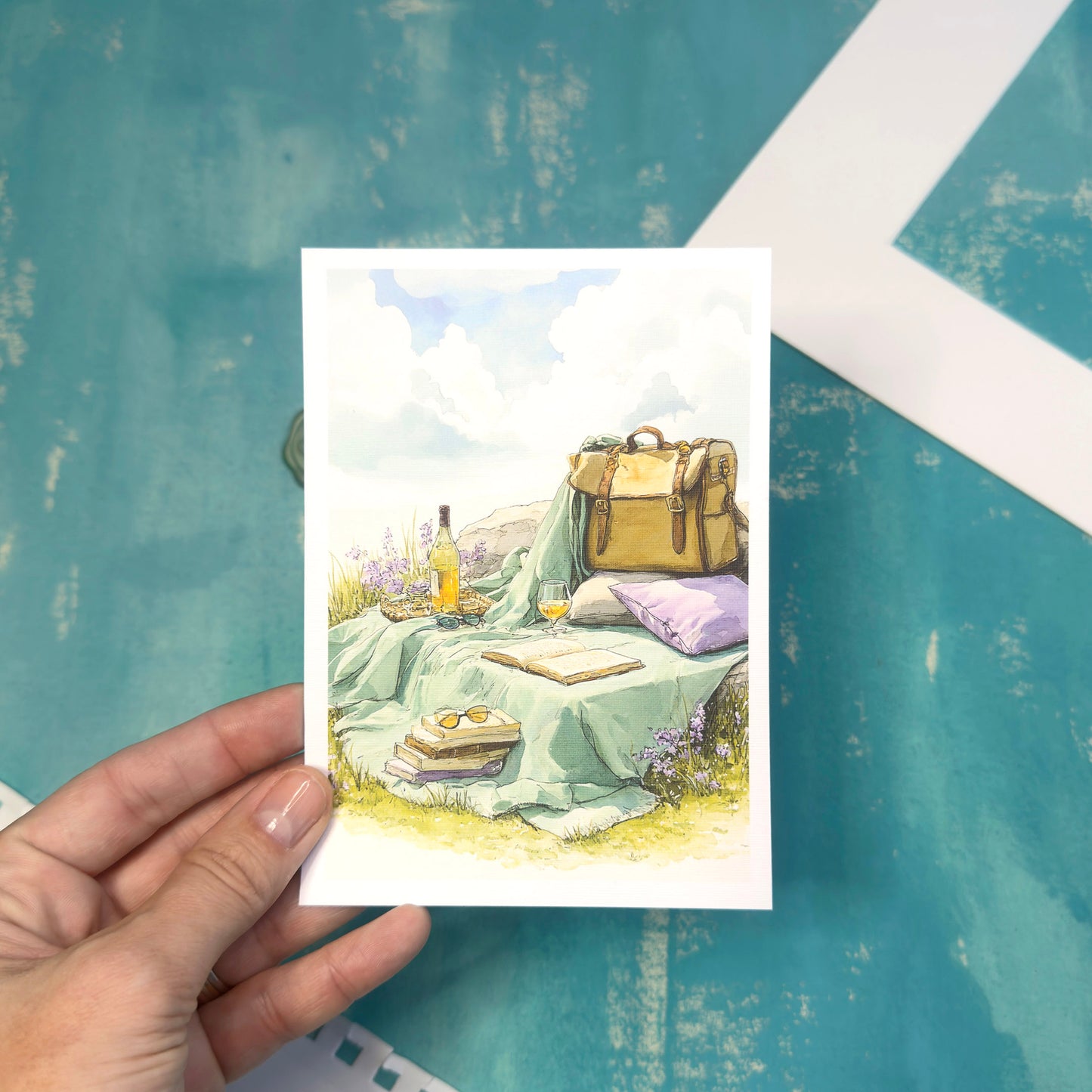 Summer Picnic Greeting Card