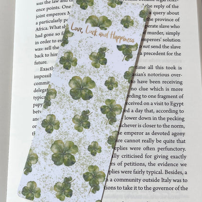 Love, Luck and Happiness classic bookmark