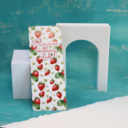 Summer Reading Club Strawberry Pattern Bookmark