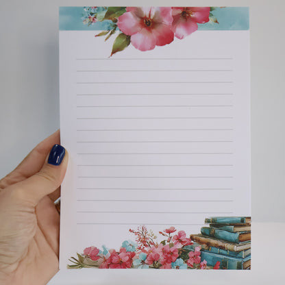 Summer Journals A5 Lined Notepad - Summer Floral Letter Pad