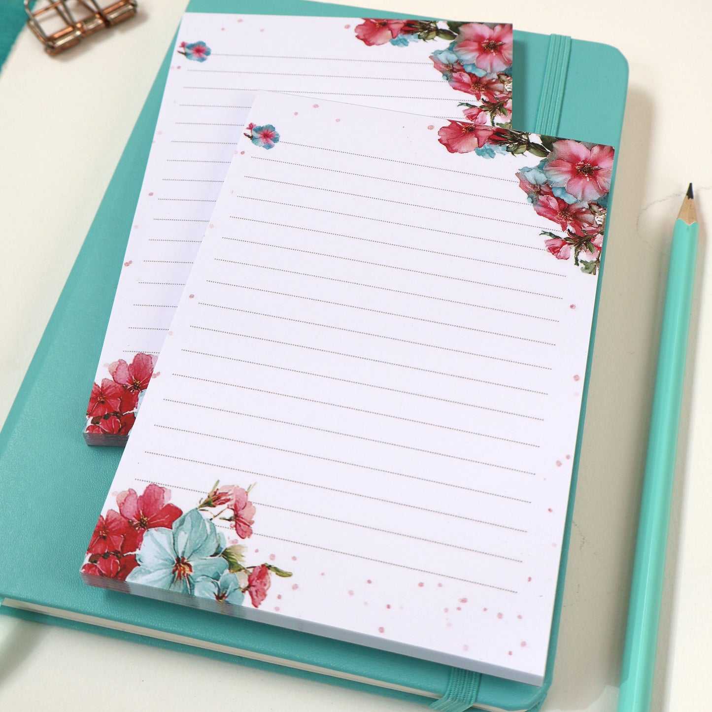 Summer Journals A6 Notepad Summer Flowers Writing Pad