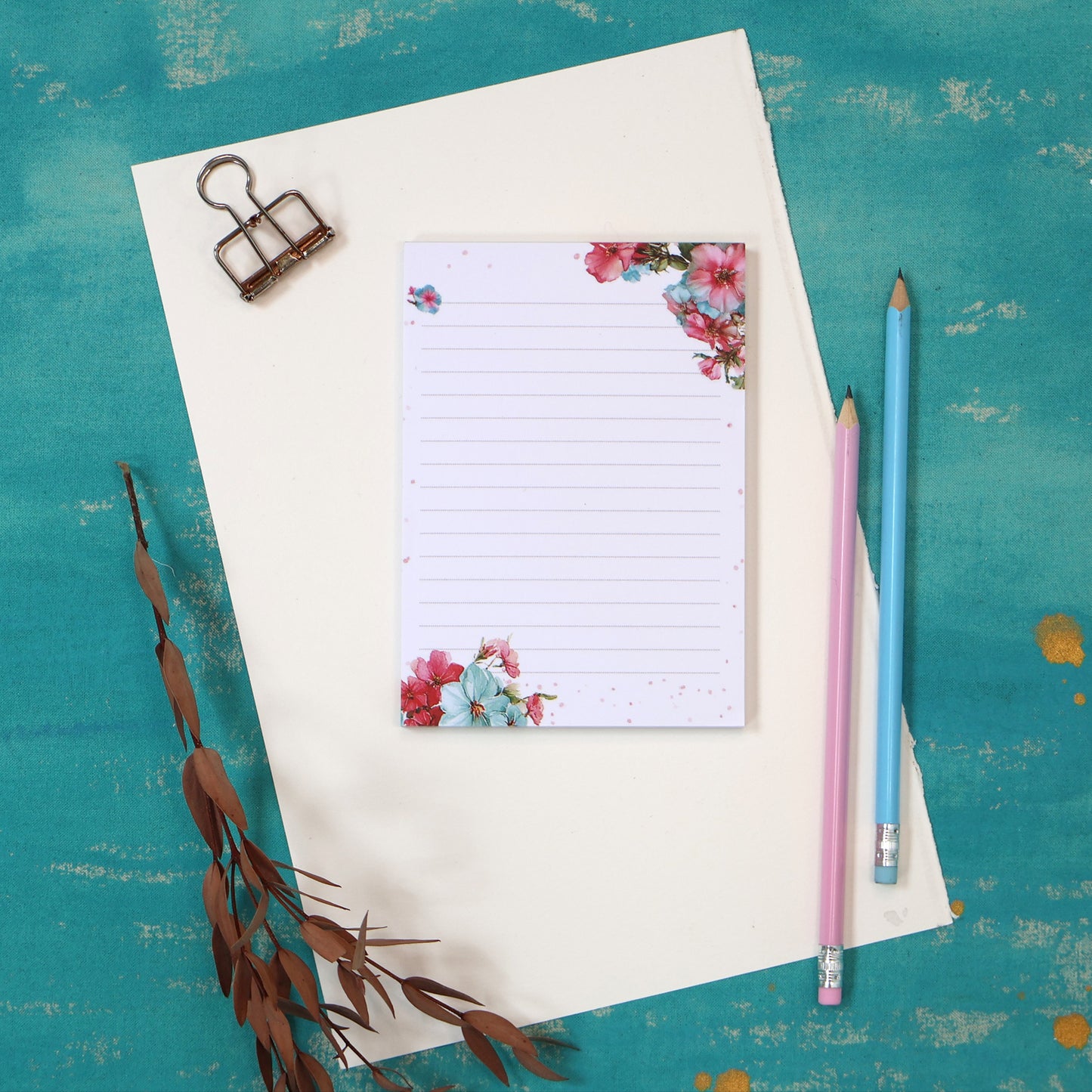 Summer Journals A6 Notepad Summer Flowers Writing Pad