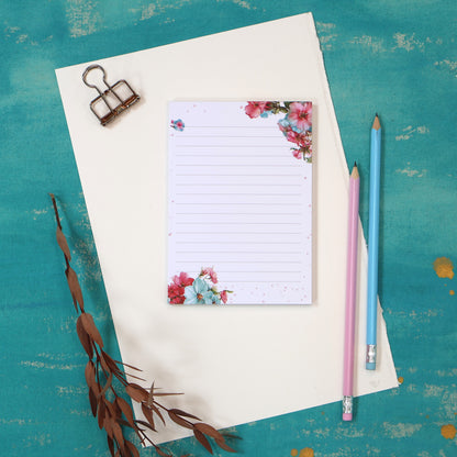 Summer Journals A6 Notepad Summer Flowers Writing Pad