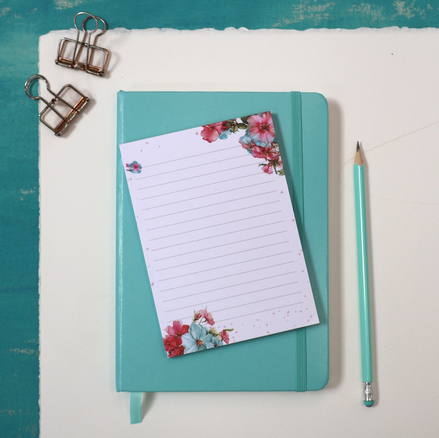 Summer Journals A6 Notepad Summer Flowers Writing Pad