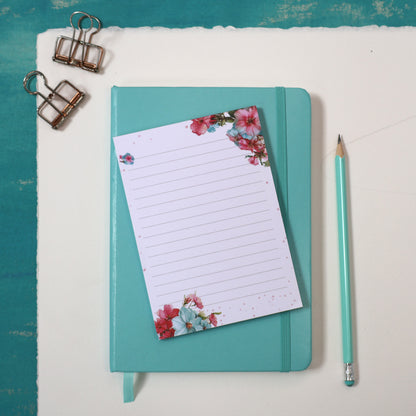 Summer Journals A6 Notepad Summer Flowers Writing Pad
