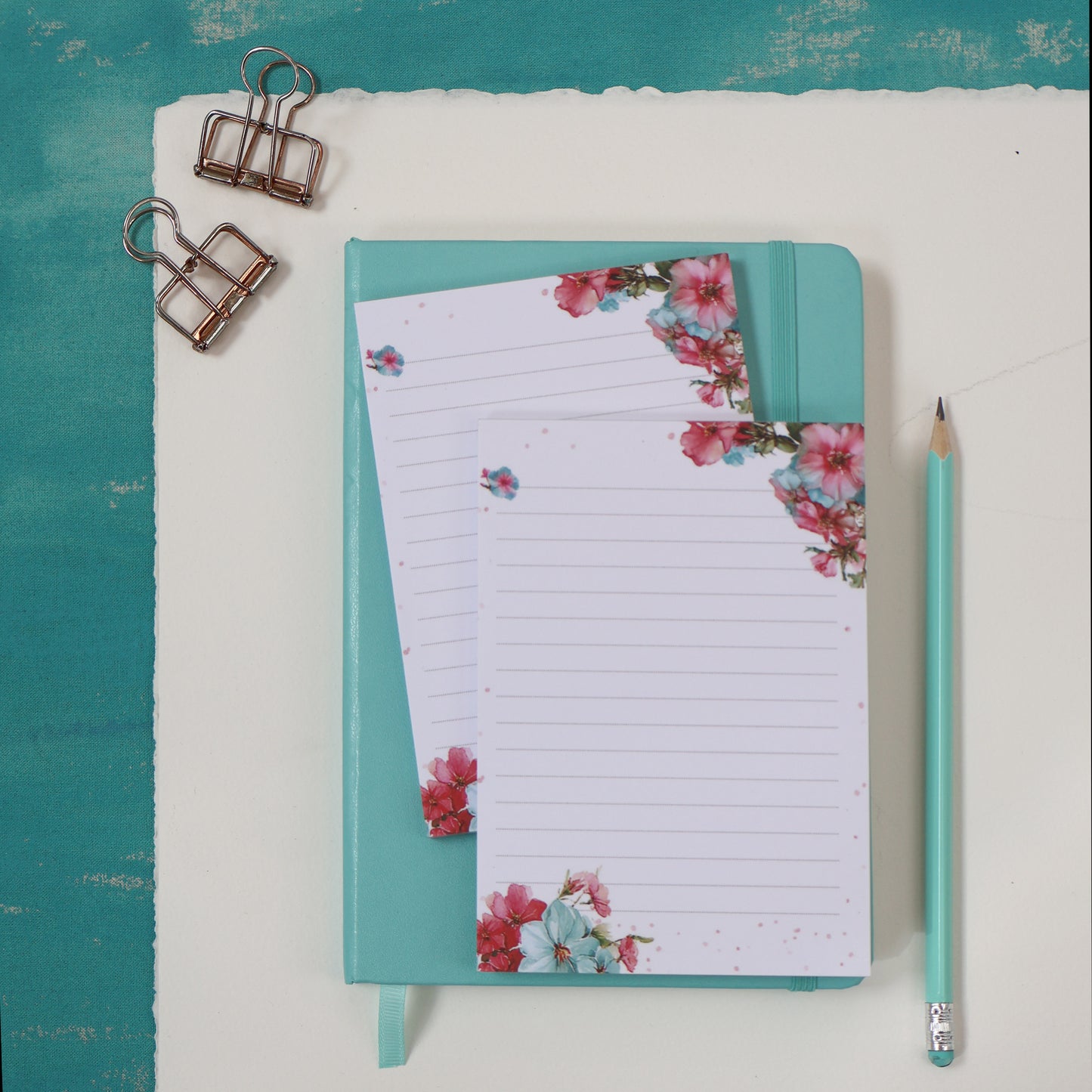 Summer Journals A6 Notepad Summer Flowers Writing Pad