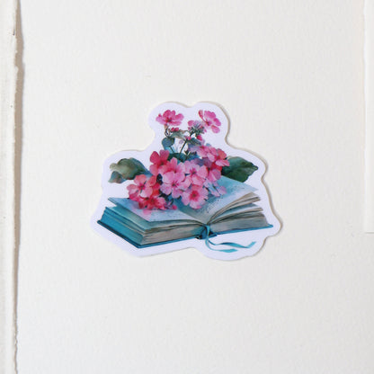 Summer Journal and Flowers Vinyl Sticker