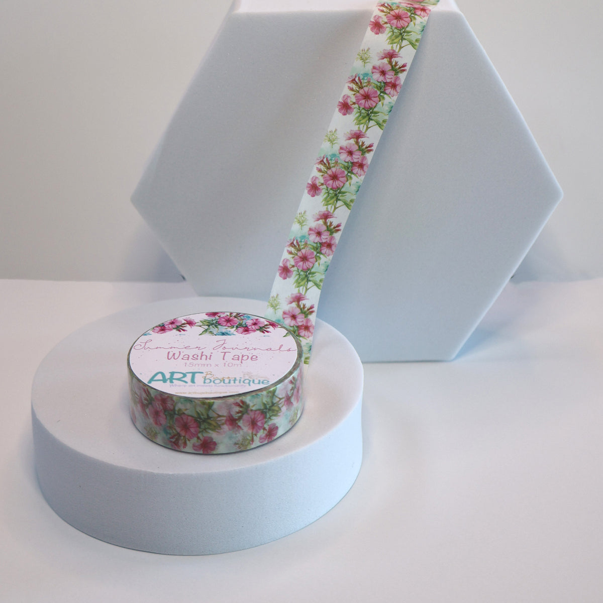 Phlox Flowers Pattern Washi Tape 15mm Floral Summer Washi Tape