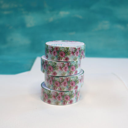 Phlox Flowers Pattern Washi Tape 15mm Floral Summer Washi Tape