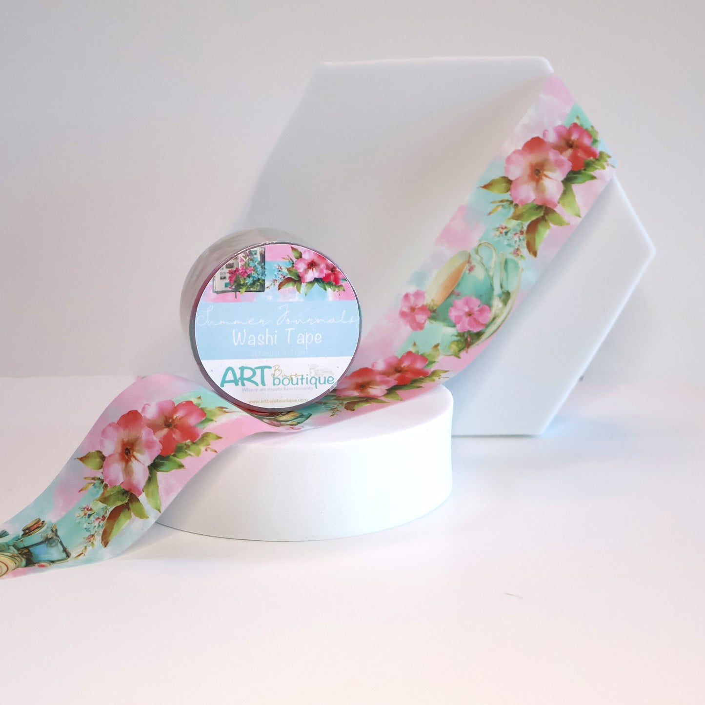 Summer Journals Washi Tape 30mm Floral Bookish Washi Tape