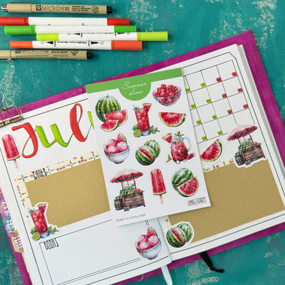 Summer Slices Watermelon Sticker Sheet