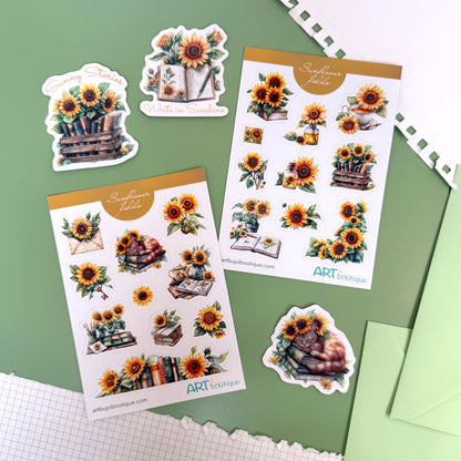Art Stickers Monthly Club (August) - Sunflower Fields