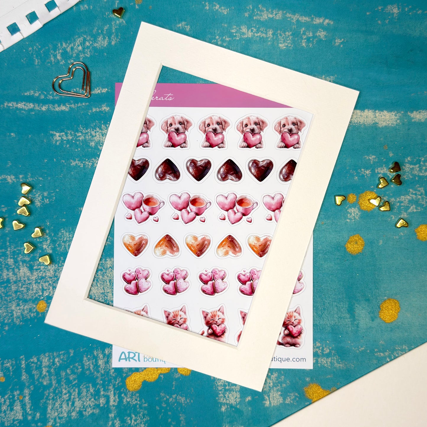 Sweethearts Mini Icons Stickers Valentine's Day Planner Icons