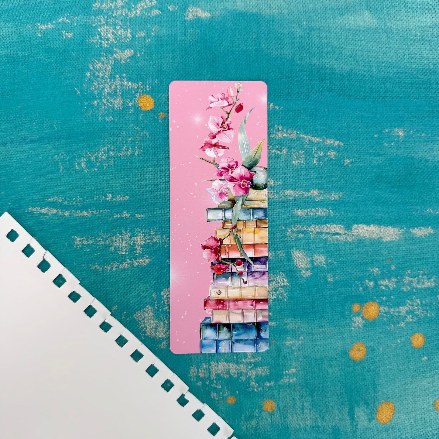 Tropical Bookshelf Classic Bookmark – Elegant Paper Bookmark for Book Lovers